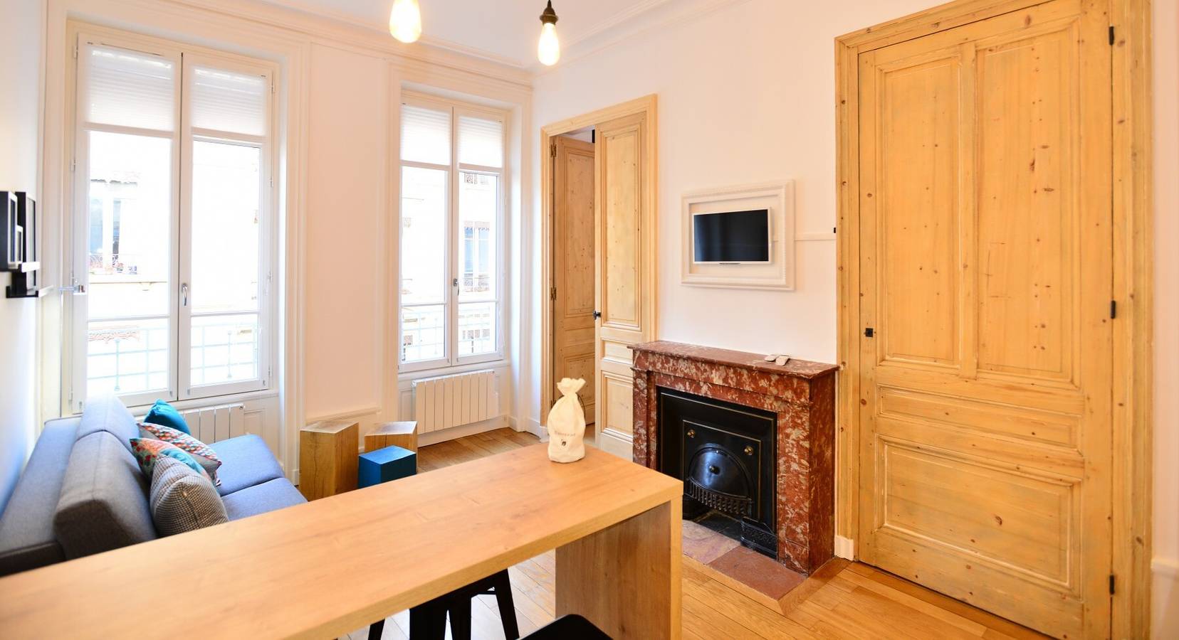 Geheel appartement, Lyon 7 vlak bij de Rhône: Comfortabel 1-slaapkamerappartement in Lyon, Lyon en omgeving