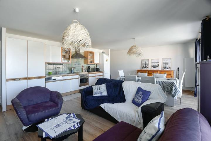 Appartement de vacances pour 4 personnes, avec balcon dans le Nord-Pas-de-Calais