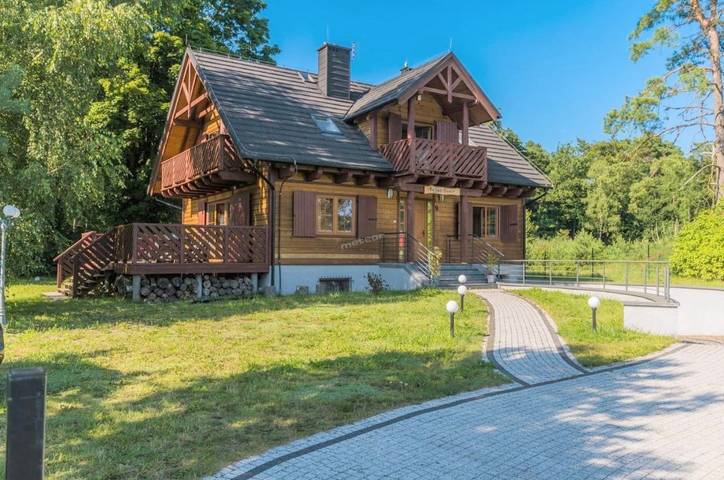 Dom dla 10 osób, z Balkon i Taras oraz Ogród i Widok w Sztutowo