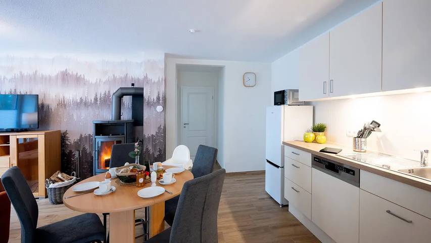 Ferienwohnung für 4 Personen, mit Terrasse und Sauna sowie Garten in Molbergen
