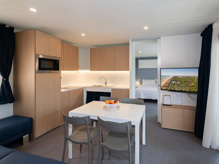 Sunêlia Domaine de Champé - Mobilheim 5 personen - Sunêlia Luxe Crippa Mediterranea 40m² - 2 Schlafzimmer / 2 Bäder - Pmr in Bussang, Regionaler Naturpark Belchen der Vogesen