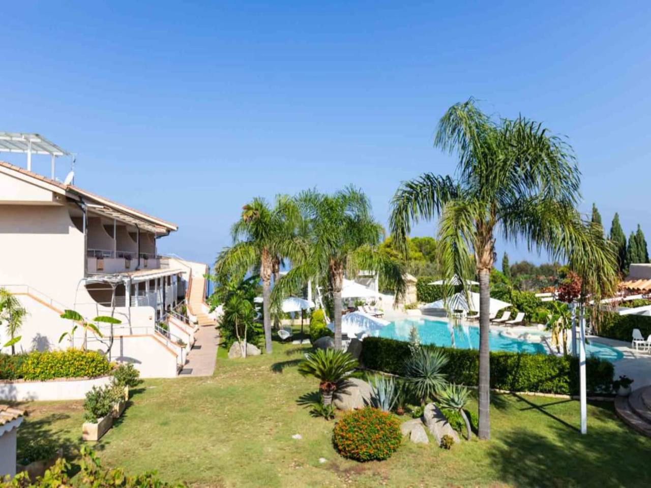 Studio entier, Studio pour couples avec piscine à Capo Vaticano in Faro Capo Vaticano, Province de Vibo Valentia