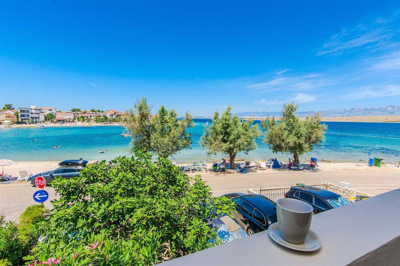 Cały apartament, Apartament wakacyjny dla 4 osób z balkon in Vir