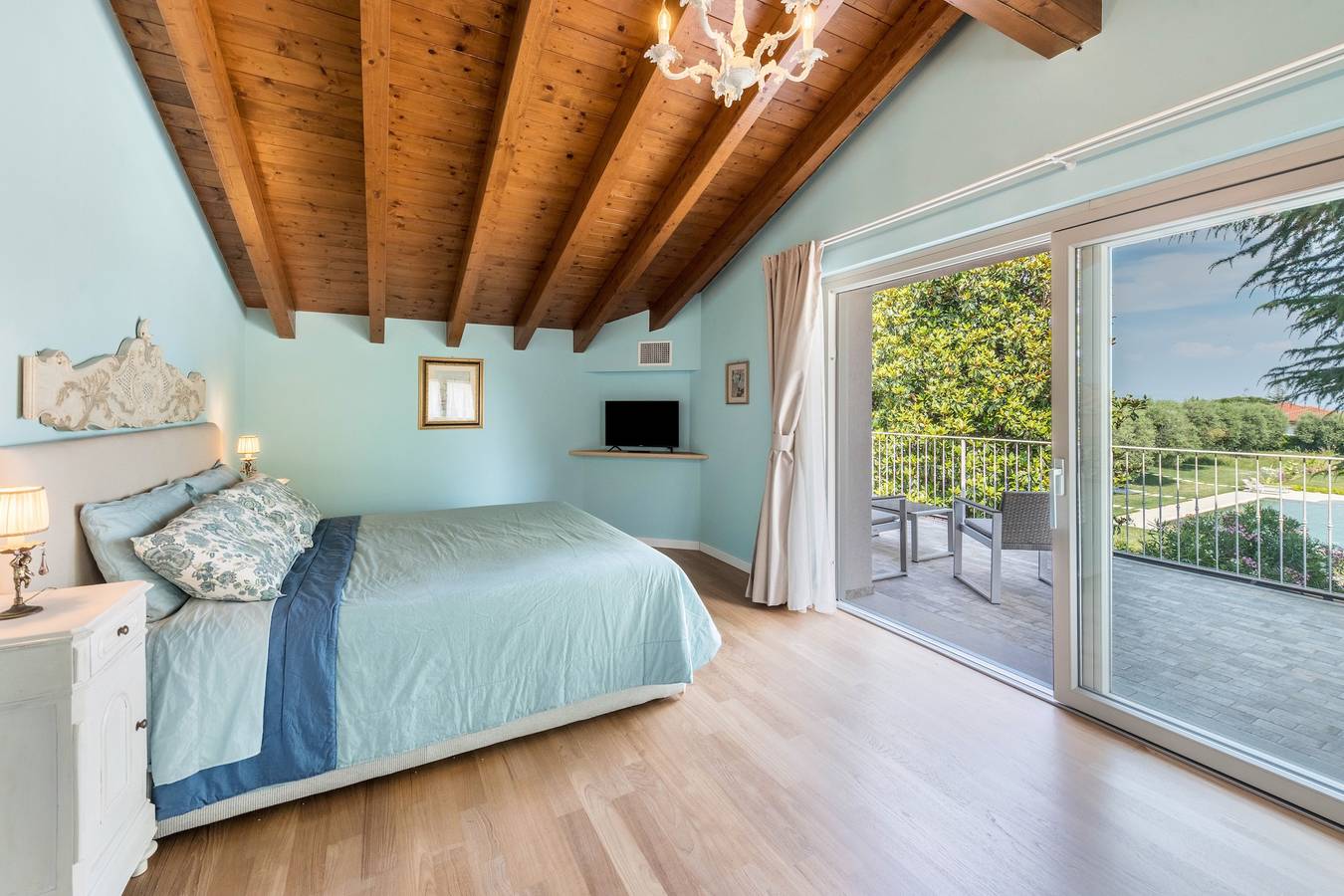 Ferienhaus 'Abaye 3 Chianti Charm' mit Seeblick, Wlan und Klimaanlage in Soiano del Lago, Gardasee-Berge