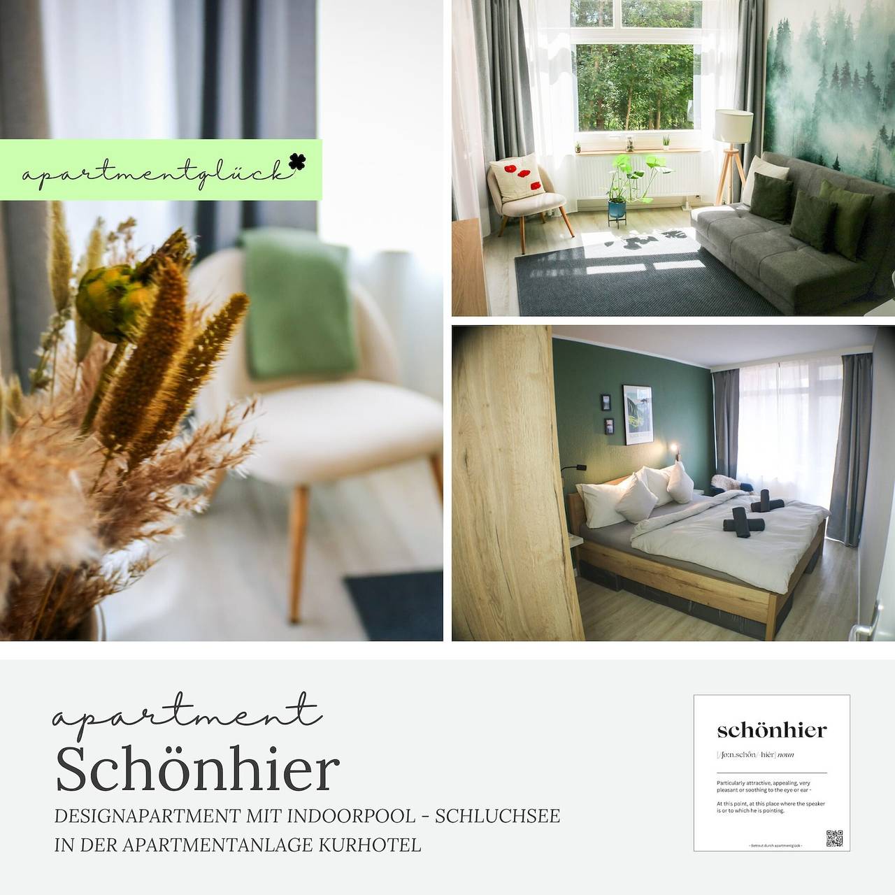 Ganze Wohnung, "Schönhier" - Designapartment mit Pool, Sauna & Co in Schluchsee, Südschwarzwald
