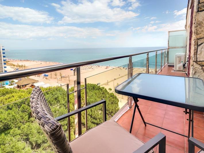 Appartement de vacances entier, Appartement avec piscine et terrasse vue mer in Platja de Llevant (Malgrat de Mar), Santa Susanna