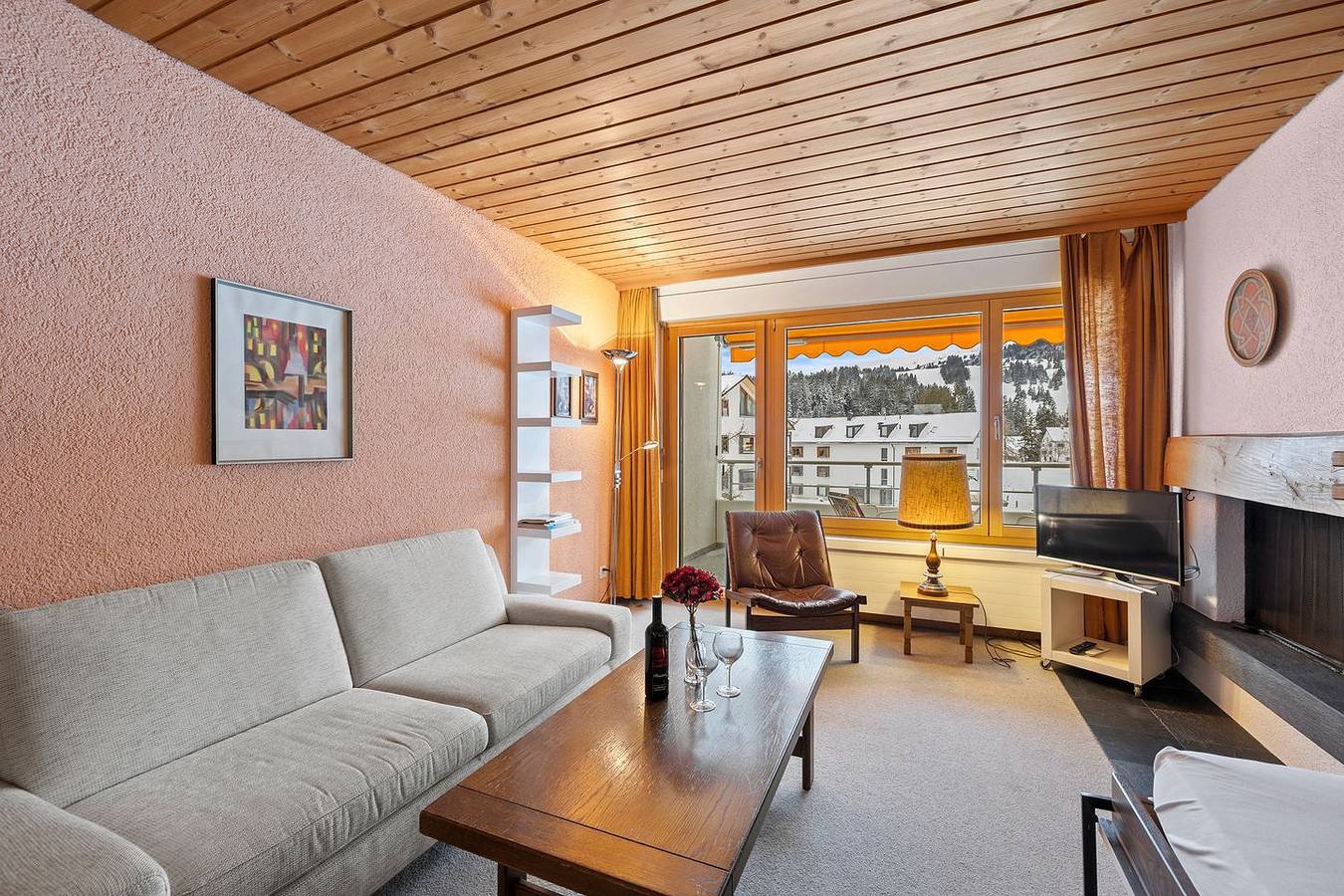 Ganze Wohnung, 1.5 Zimmer-Ferienwohnung im Herzen von Parpan in Churwalden, Plessur Alpen
