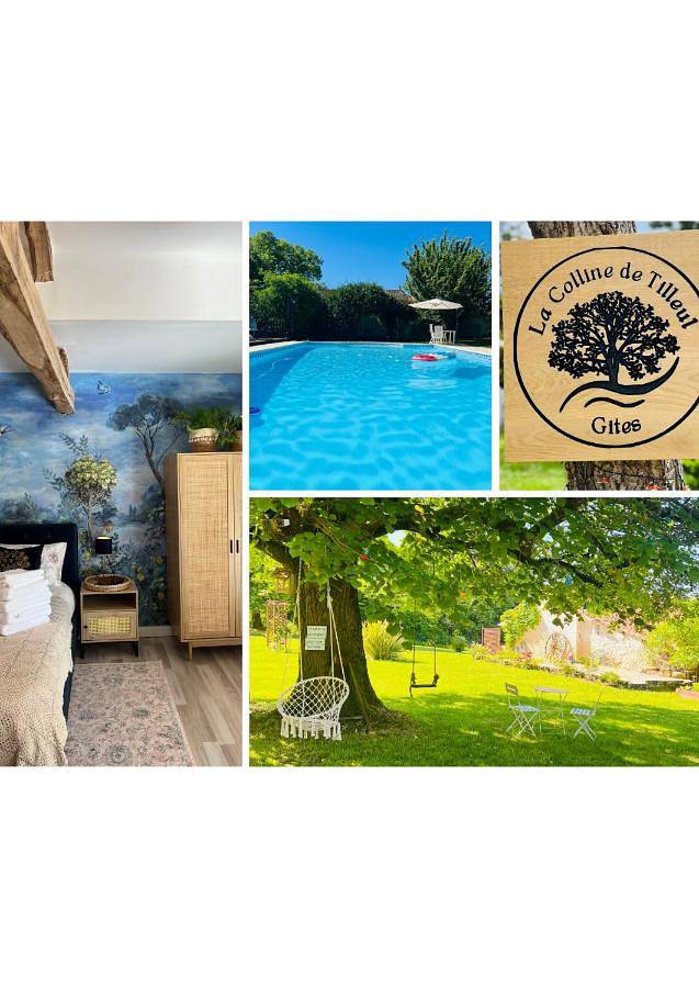 Location de vacances pour 2 personnes, avec jardin ainsi que piscine et vue à Saint-Romain