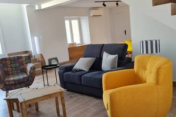 Gîte pour 5 personnes, avec terrasse et jardin, animaux acceptés à Vinay
