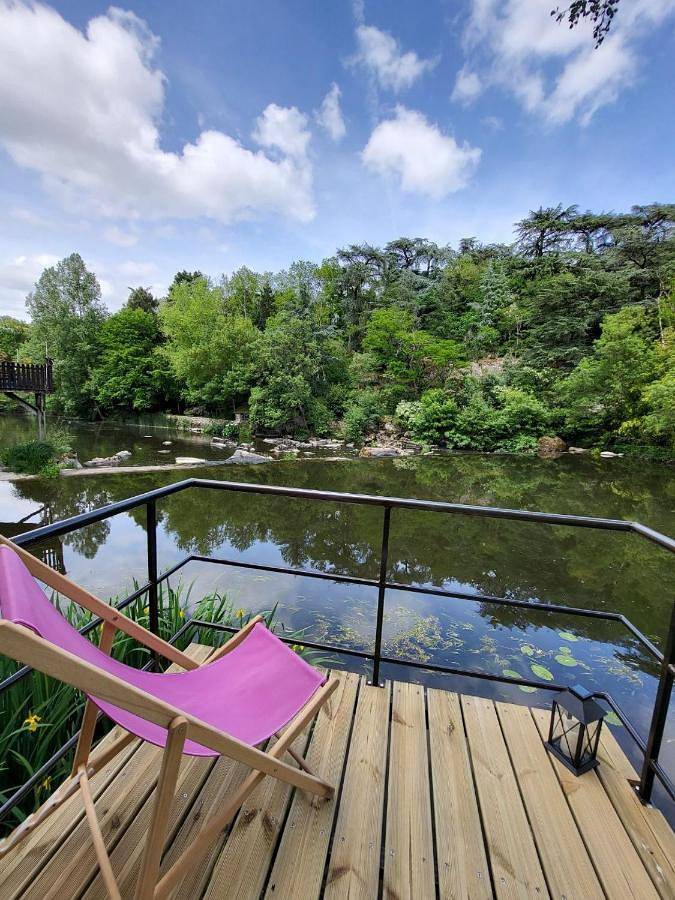 Maison de vacances pour 3 personnes, avec Balcon ainsi que Terrasse et Vue à La Bruffière