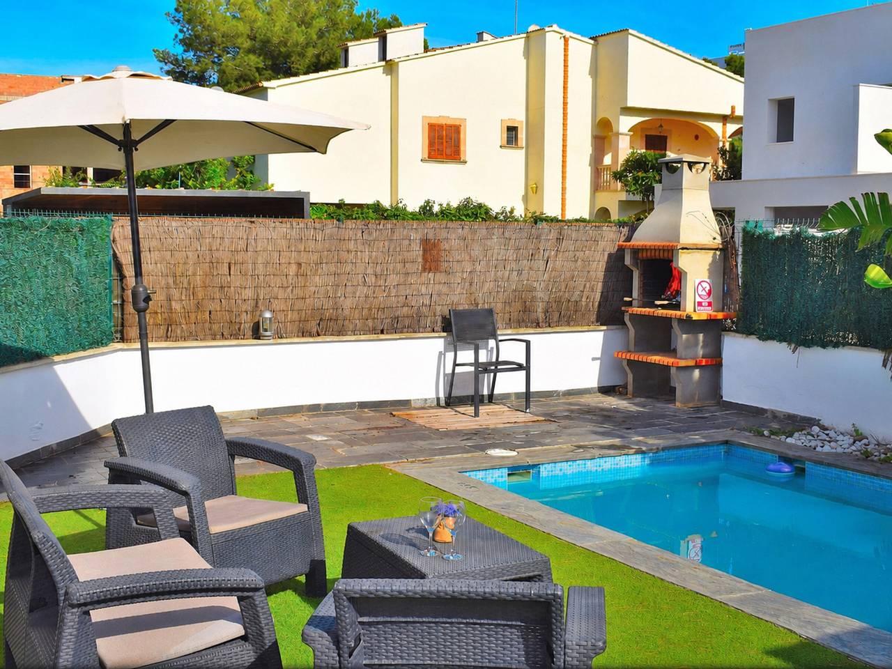 Villa für 7 Pers. in Playa de Muro mit privatem Pool und Wifi in Playa de Muro, Muro
