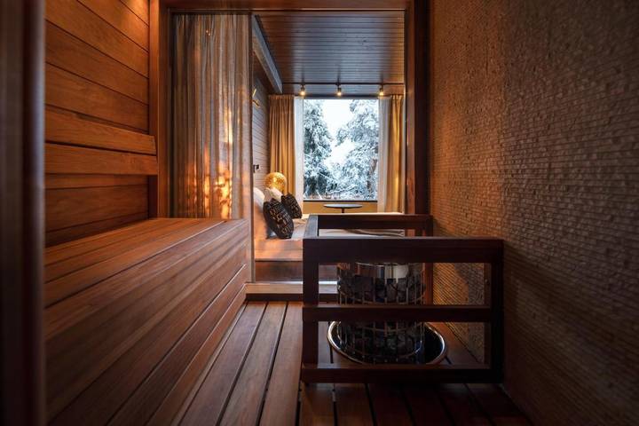 Hôtel pour 3 personnes, avec vue ainsi que sauna et terrasse, animaux acceptés