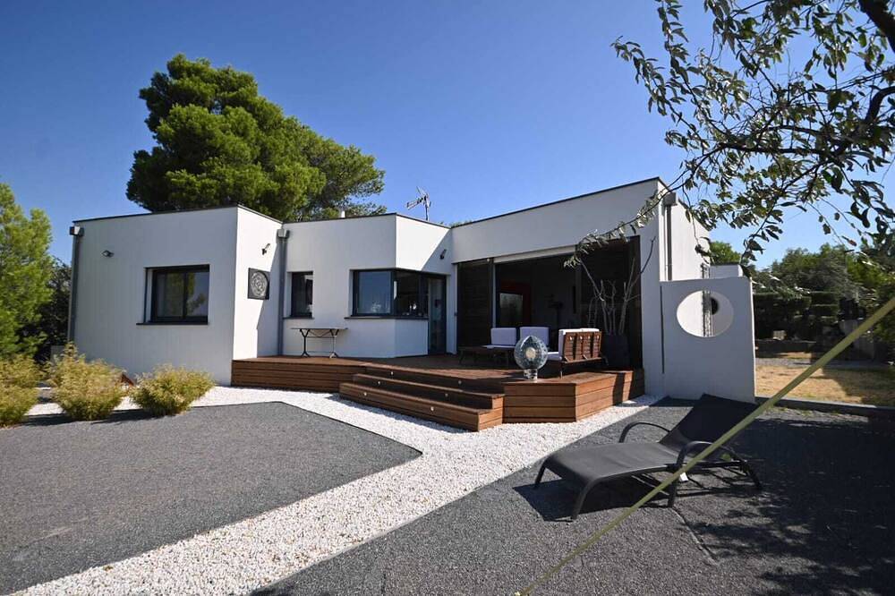Villa contemporaine avec vue imprenable in Villarzel-Cabardès, Région de Carcassonne