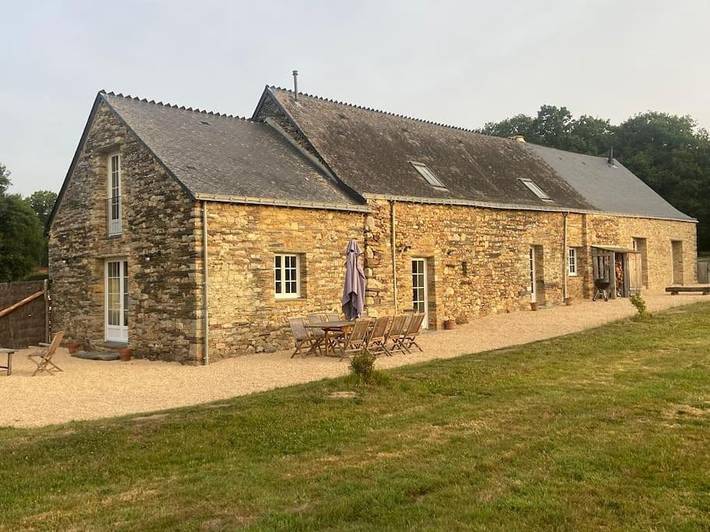 Maison de vacances pour 11 personnes, avec Terrasse ainsi que Jardin et Piscine