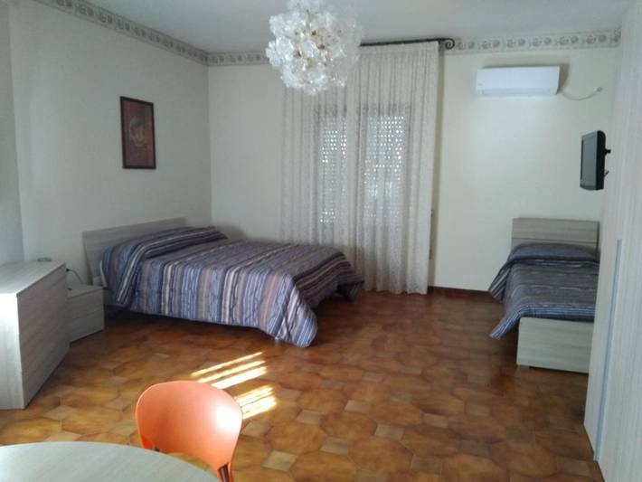 Appartamento per 4 persone, con panorama e balcone, adatto a famiglie con bambini in Ercolano