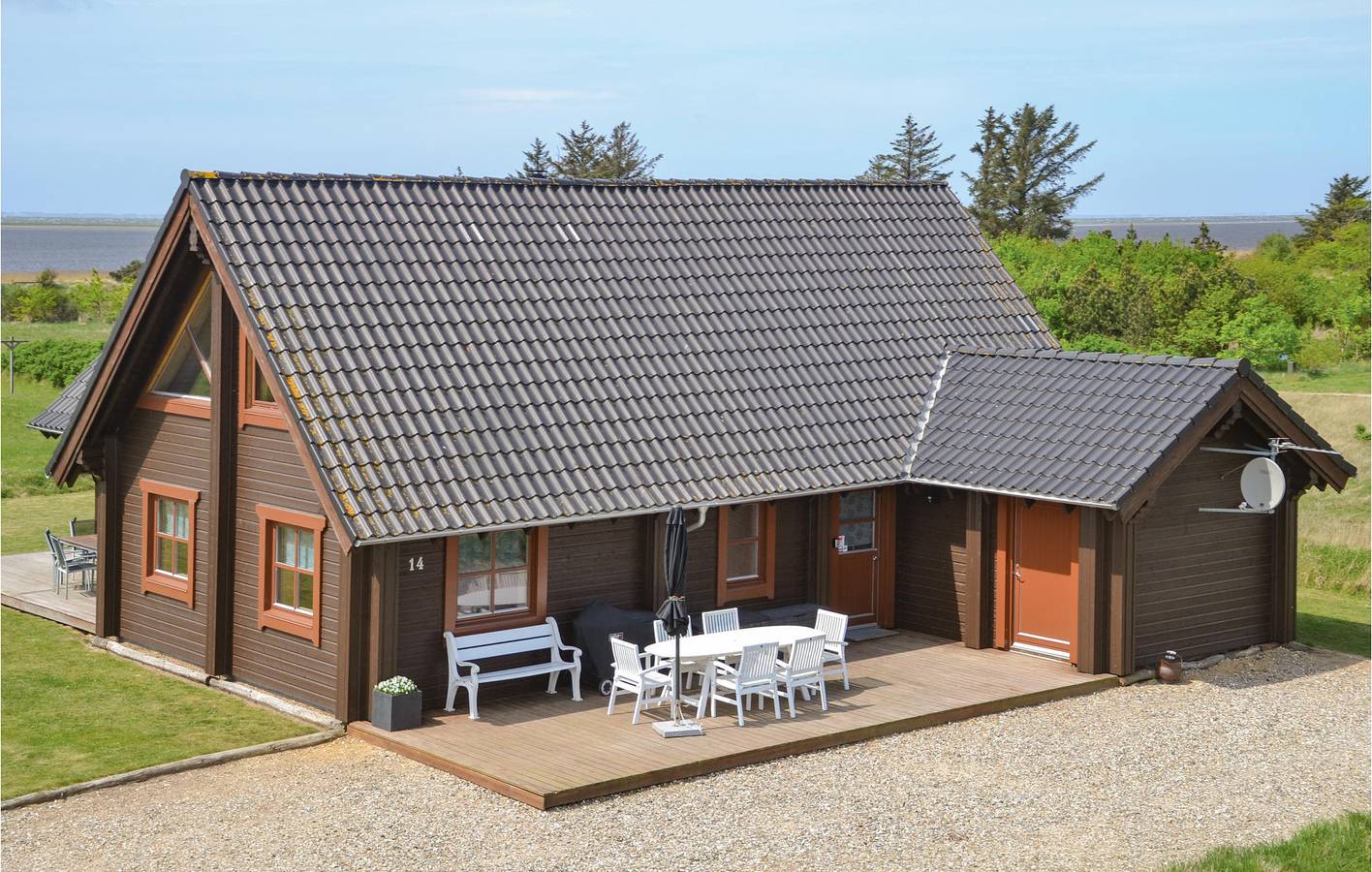 Ferienhaus für 8 Personen mit Terrasse in Skjern, Ringkøbing Fjord