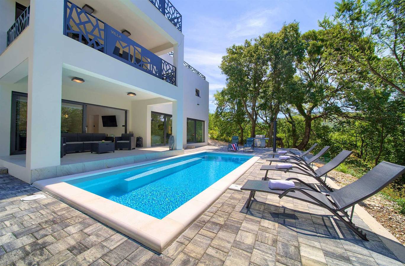 Villa Modruna mit Pool und Wellness in Crikvenica, Primorje-Gorski Kotar