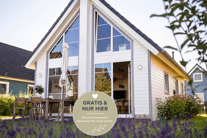 Ferienhaus für 4 Personen, mit Terrasse und Garten sowie Seeblick und Ausblick in Wandlitz