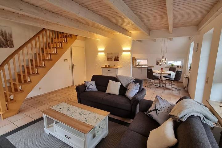 Ferienhaus für 4 Personen, mit Terrasse und Garten sowie Sauna