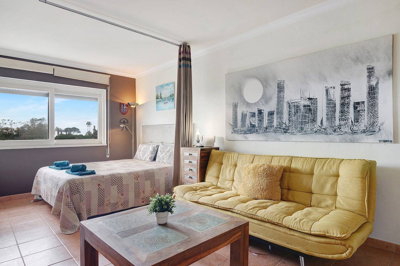 Ganzes Studio, Apartment 'Studio On Maria Luisa Beach Wifi' mit Pool, Wlan & Klimaanlage in Albufeira, Faro Distrikt