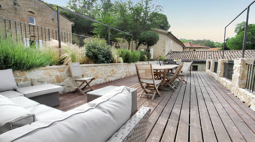 Location de vacances pour 10 personnes, avec jardin et piscine à Divajeu - 3