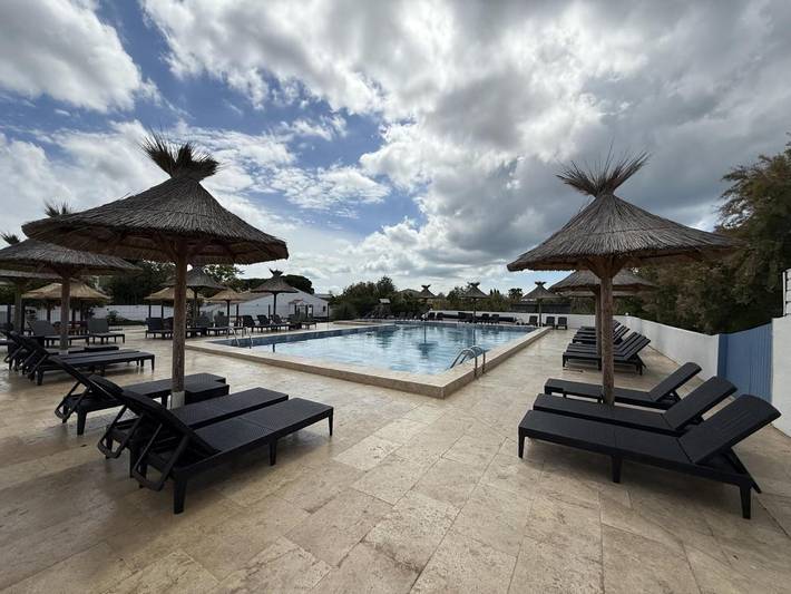 Hôtel pour 5 personnes, avec piscine et jardin ainsi que terrasse et vue, animaux acceptés dans Parc ornithologique du Pont de Gau - 3