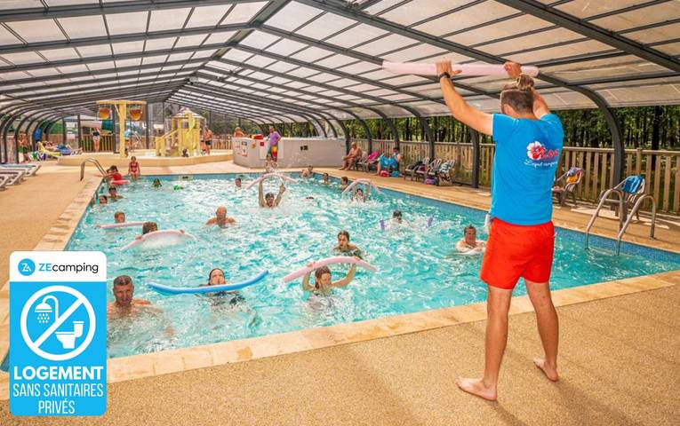 Camping pour 4 personnes, avec bassin pour enfant