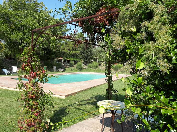 Ferienwohnung für 7 Personen, mit Garten und Sauna sowie Pool