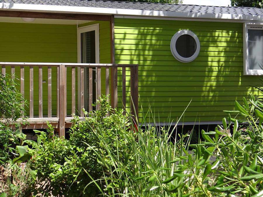 Camping La Berge Fleurie - Mobilheim 4 personen - 2 Schlafzimmer - Klimaanlage + Tv in Mialet, Cevennen