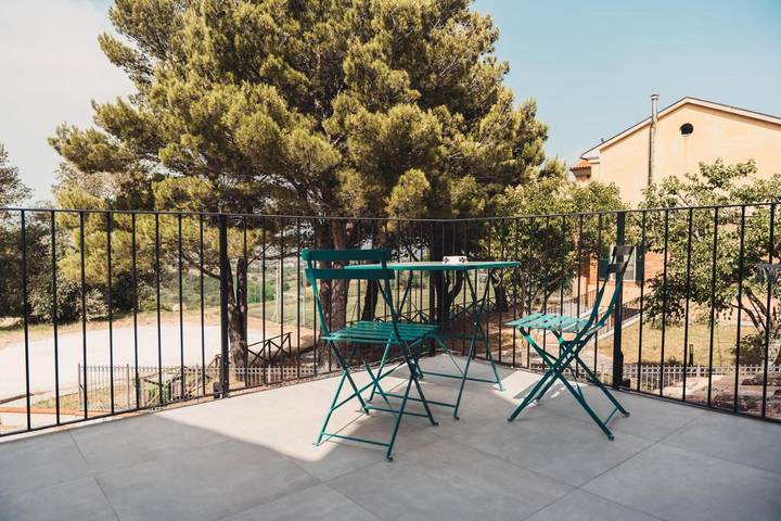 Ferienhaus für 3 Personen, mit Terrasse und Garten sowie Ausblick in Treia (Italien)