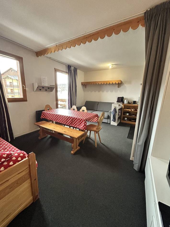 Studio pour 5 personnes, avec Balcon et Piscine