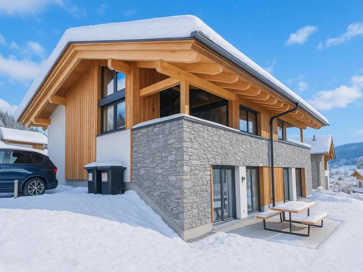 Ferienhaus für 6 Personen, mit Balkon und Terrasse sowie Garten und Sauna in St. Lambrecht