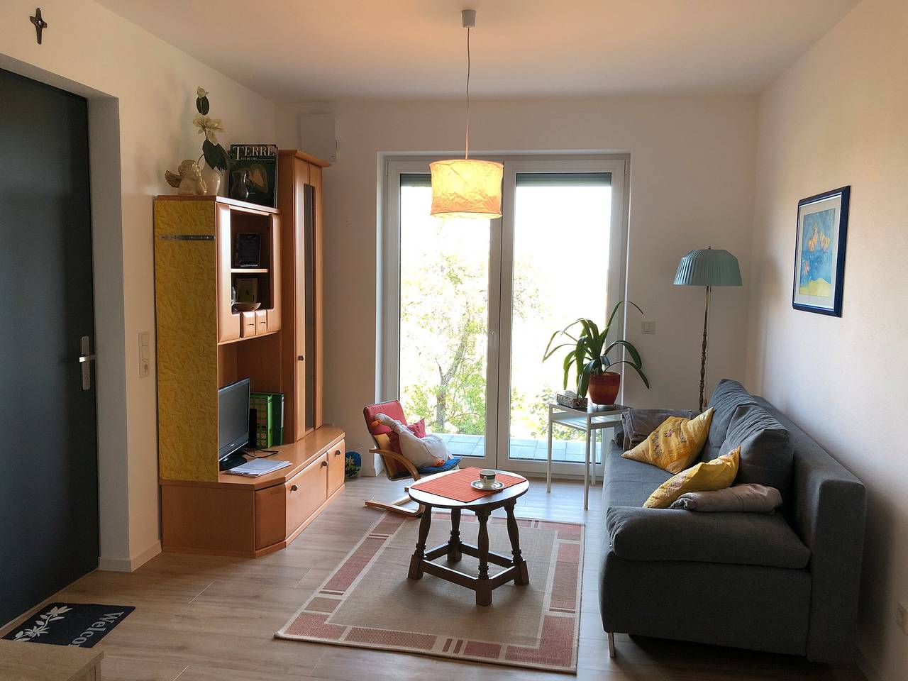 Appartement entier, Appartement 'Am Rothen Hang' avec vue sur la montagne, terrasse privée et Wi-Fi in Oberelsbach, Rhön-Bayern