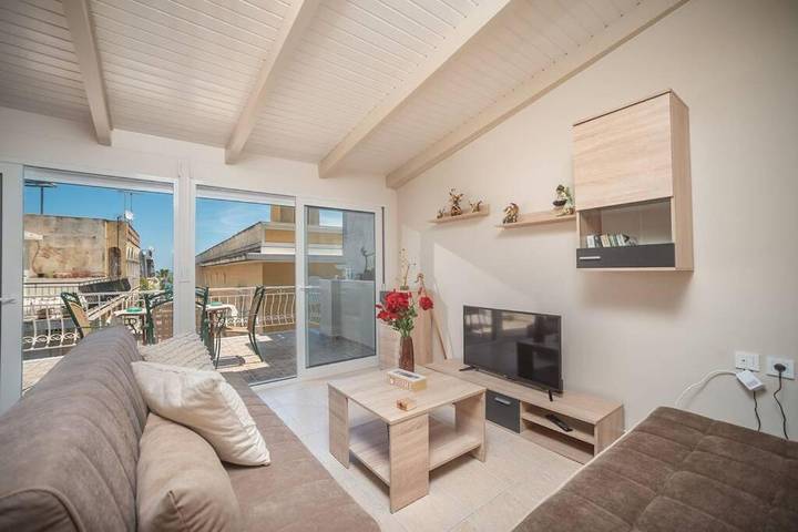 Ferienwohnung für 3 Personen, mit Balkon und Ausblick