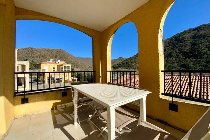Maison de vacances pour 5 personnes, avec piscine et balcon, animaux acceptés