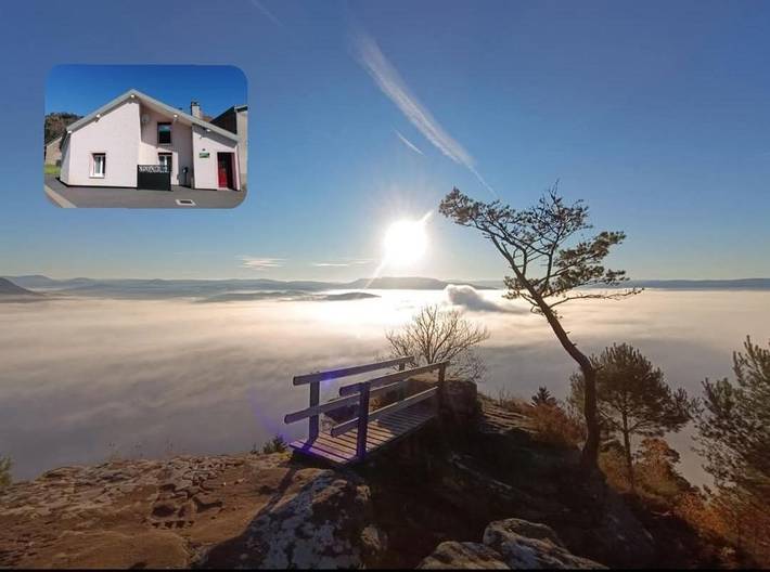 Maison de vacances pour 4 personnes, avec terrasse et vue, animaux acceptés