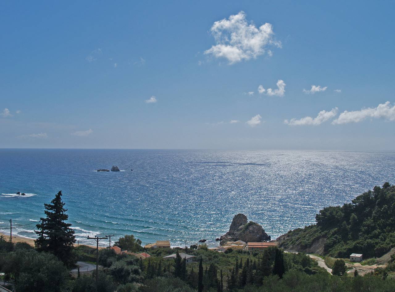 Ganze Wohnung, Studio Appartements mit Swimmingpool und Meerblick am Pelekas Beach, Korfu in Pelekas, Korfu