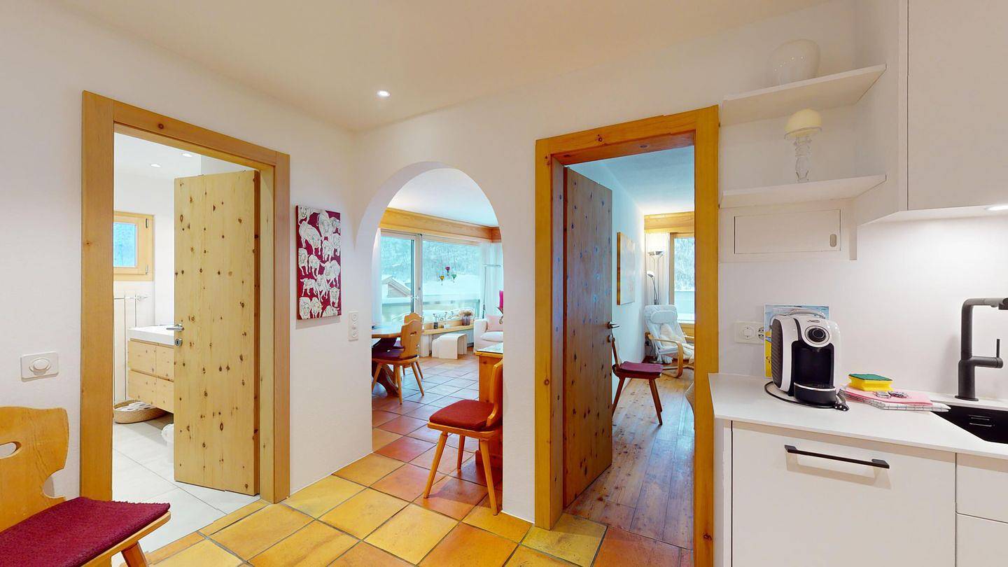 Ganze Wohnung, Ferienwohnung für 3 Personen mit Balkon in Silvaplana, Sankt Moritz