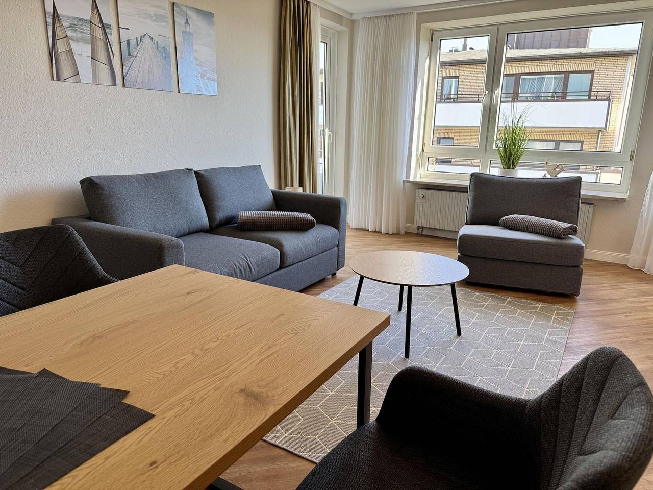 Ganze Wohnung, Zentrales 2-Zimmer App. für 2-4 Pers. mit Balkon und Wlan in Westerland, Sylt (Gemeinde)
