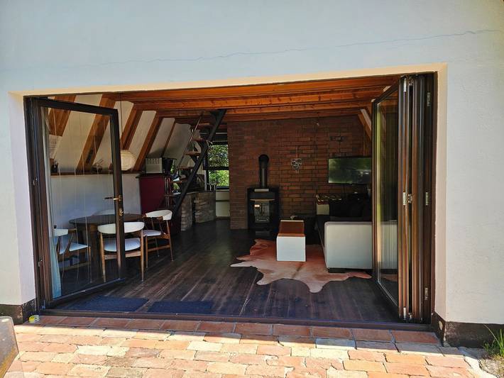 Gemütliches Ferienhaus im Grünen mit Kamin, Sauna und Garten. in Wittenbeck, Rostock und Umgebung
