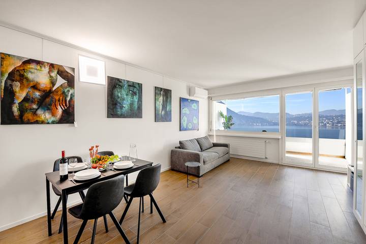 Gîte pour 4 personnes, avec vue sur le lac et terrasse à Lugano - 2
