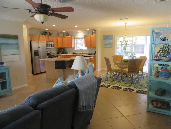 Vacation rental for 6 people, with pool and hot tub as well as sauna and garden, with pets in The Villages