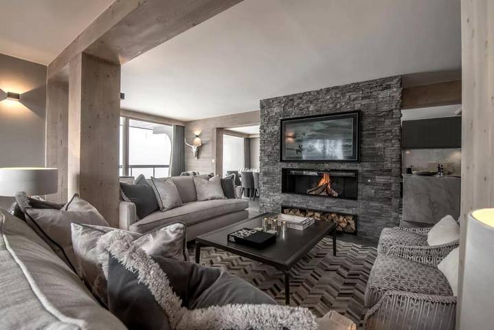Chambre d’hôte pour 12 personnes, avec Balcon et Jacuzzi ainsi que Sauna et Vue à Courchevel