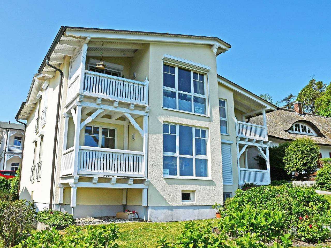 Ganze Ferienwohnung, Ferienwohnung mit Balkon 500 m bis zum Strand (Vb) in Göhren, Rügen