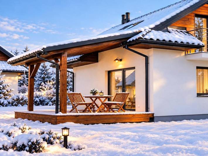 Dom dla 8 osób, z Balkon i Taras oraz Jacuzzi i Ogród w Smerek