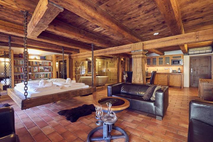 Gîte pour 8 personnes, avec vue et sauna à Český Krumlov