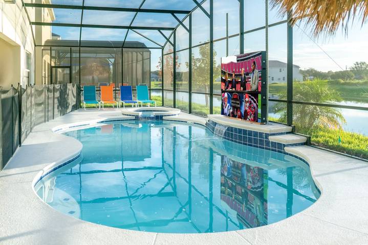 Chalet para 40 personas, con balcón/terraza y piscina, Familias con niños - 1