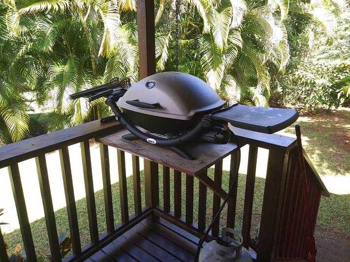 Cabin for 4 people, with hot tub and yard in Hawaii