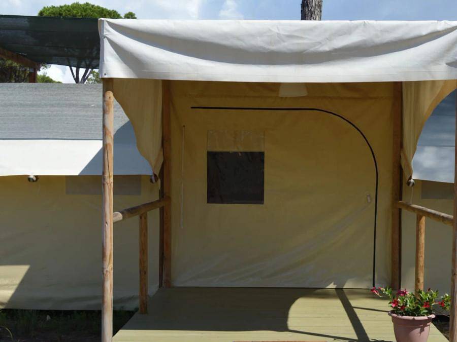 Camping Principina - Canvas and wooden tent 4 persons - Safari Confort (without sanitary facilities) in Grosseto, Parco Naturale della Maremma