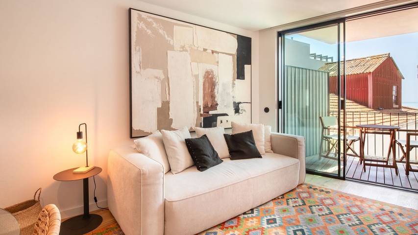 Location de vacances pour 4 personnes, avec vue sur l’océan et balcon à Porto